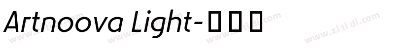 Artnoova Light字体转换